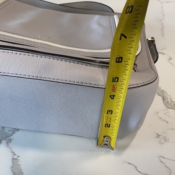 Kate Spade Medium Rianne Crossbody Bag Gray White - Picture 12 of 14